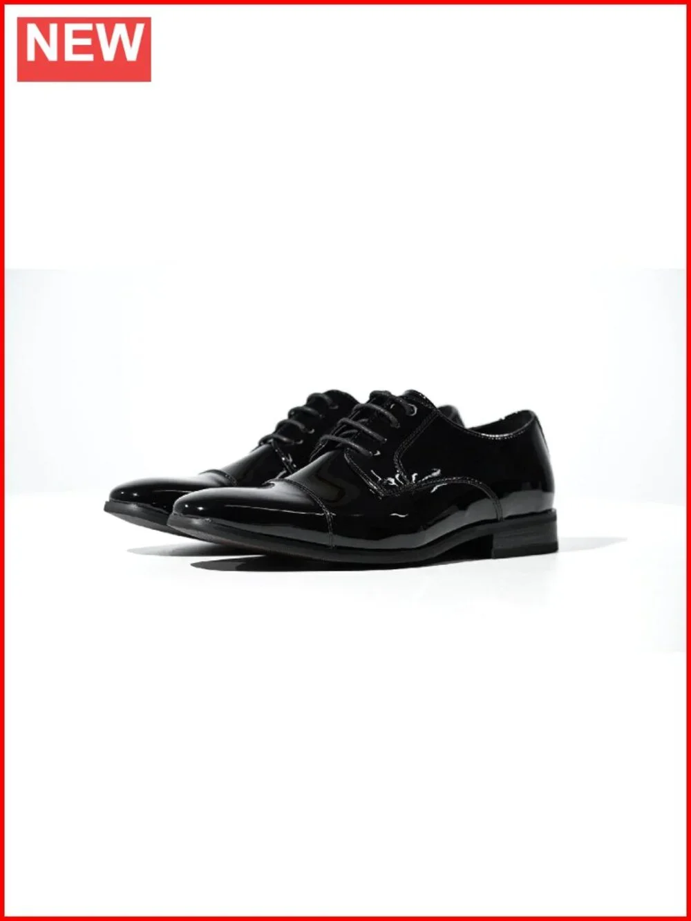 Men's Patent Oxford Dress Shoes Tuxedo Comfortable Formal Cap Toe